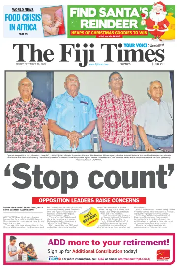 The Fiji Times - 16 12월 2022
