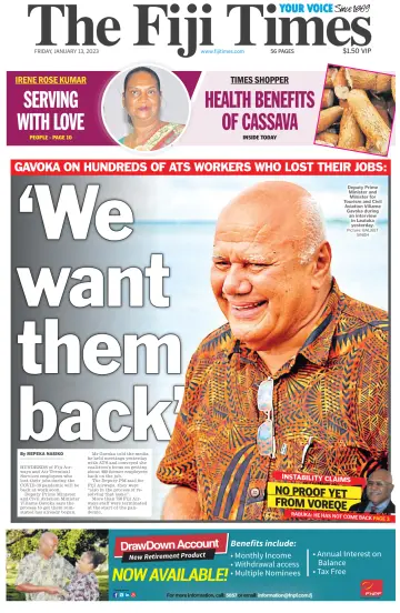 The Fiji Times - 13 1月 2023