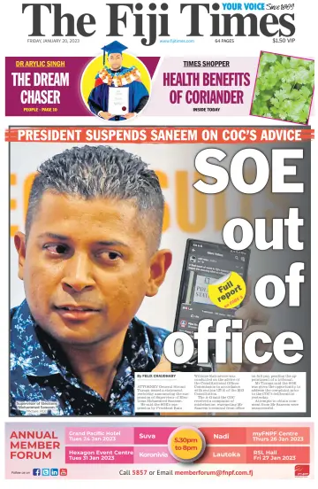 The Fiji Times - 20 Oca 2023