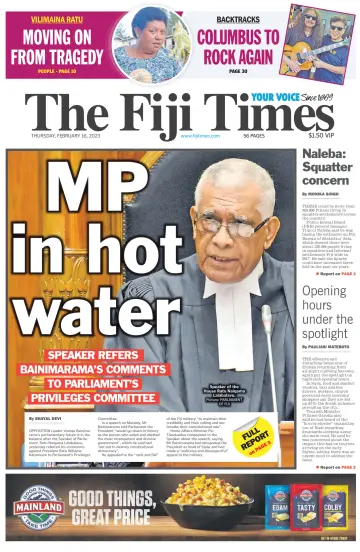 The Fiji Times - 16 2月 2023