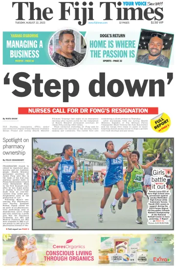 The Fiji Times - 22 Ağu 2023