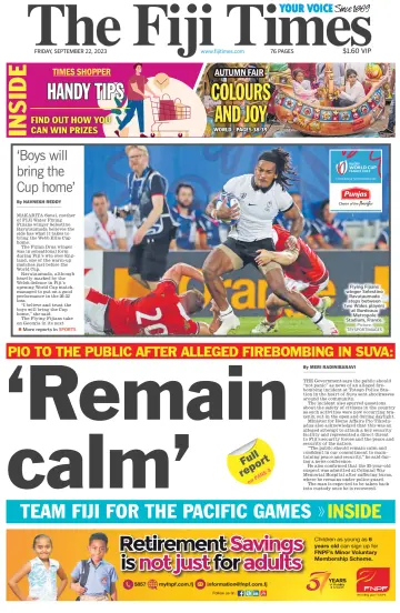 The Fiji Times - 22 Sep 2023