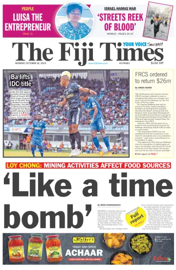 The Fiji Times - 16 10월 2023