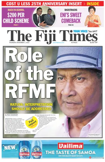 The Fiji Times - 02 Kas 2023