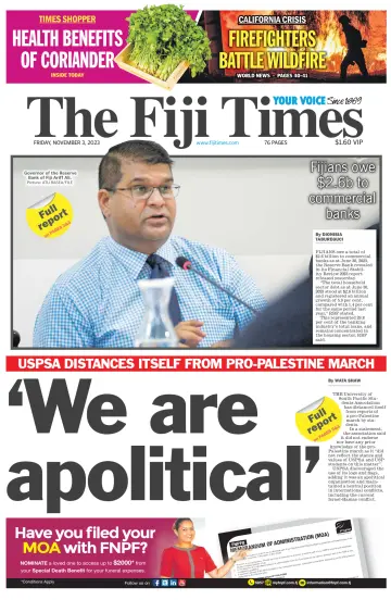 The Fiji Times - 03 Kas 2023