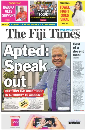 The Fiji Times - 11 Kas 2023