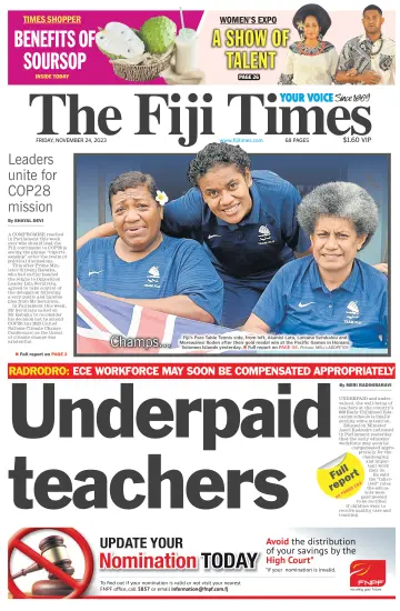 The Fiji Times - 24 Kas 2023