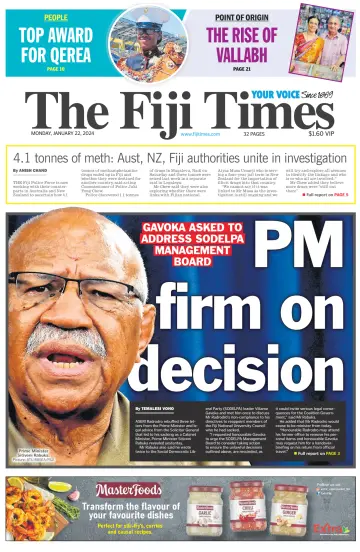 The Fiji Times - 22 янв. 2024