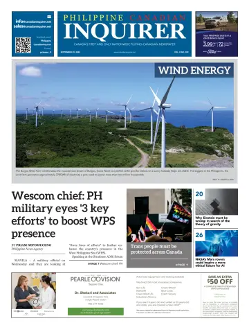 Philippine Canadian Inquirer (National) - 29 9月 2023