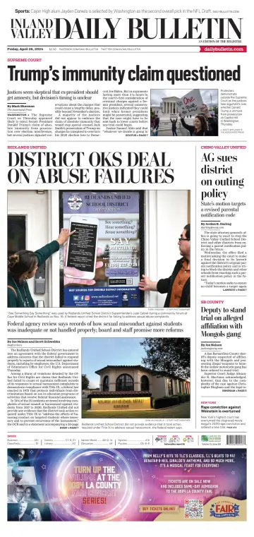 Inland Valley Daily Bulletin - 26 Apr 2024