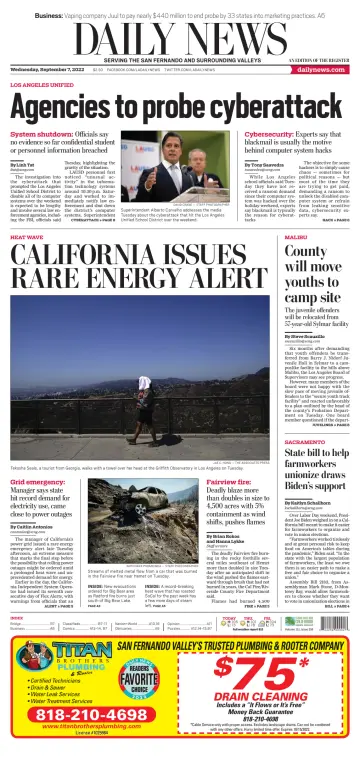 Daily News (Los Angeles) - 7 Sep 2022