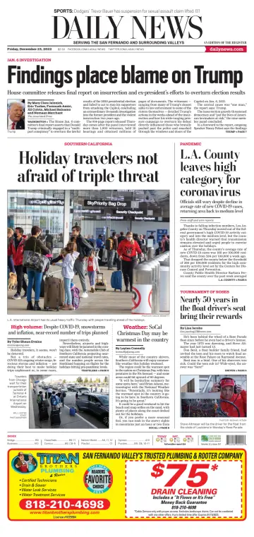 Daily News (Los Angeles) - 23 Dec 2022