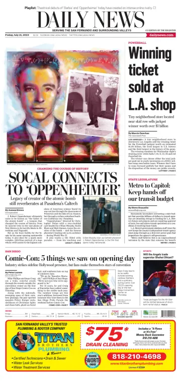 Daily News (Los Angeles) - 21 Jul 2023