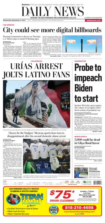 Daily News (Los Angeles) - 13 Sep 2023