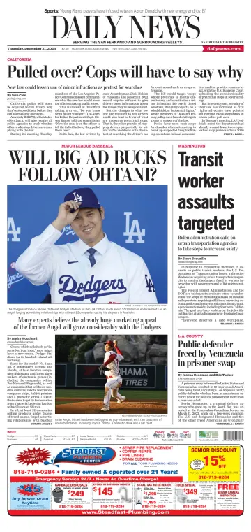 Daily News (Los Angeles) - 21 Dec 2023