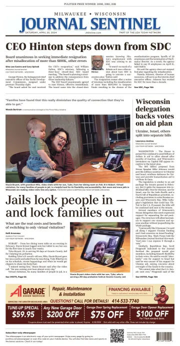 Milwaukee Journal Sentinel - 20 abril 2024