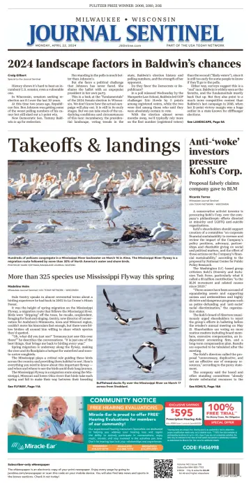 Milwaukee Journal Sentinel - 22 Apr 2024