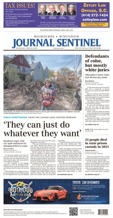 Milwaukee Journal Sentinel - 24 Apr. 2024