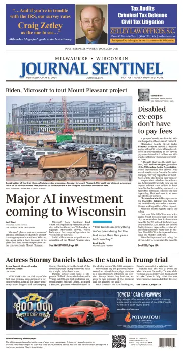 Milwaukee Journal Sentinel - 08 5월 2024