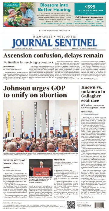 Milwaukee Journal Sentinel - 20 maio 2024