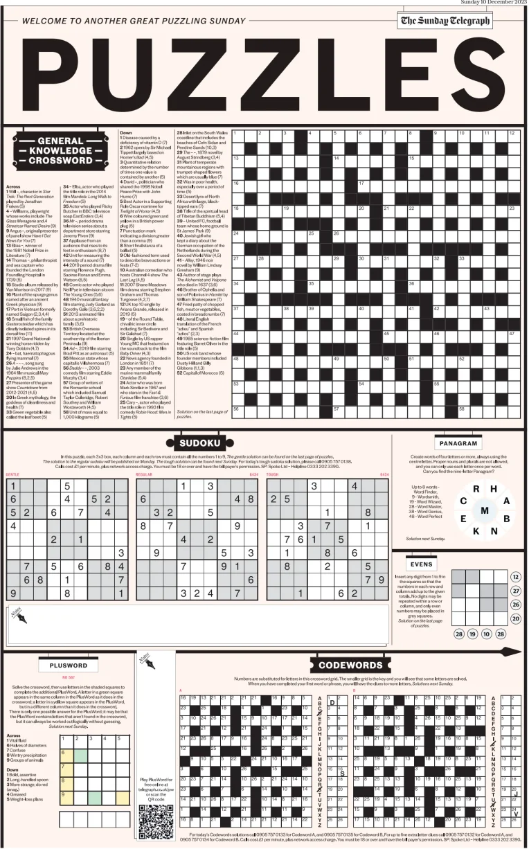 The Sunday Telegraph - Puzzles