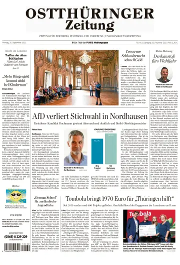 Ostthüringer Zeitung (Saale-Holzland-Kreis) - 25 Sep 2023