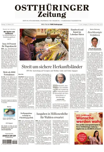 Ostthüringer Zeitung (Saale-Holzland-Kreis) - 30 Oct 2023