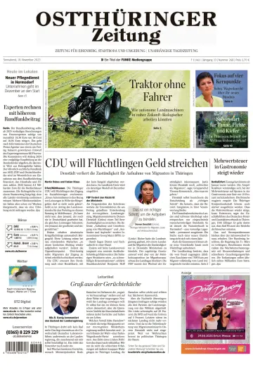 Ostthüringer Zeitung (Saale-Holzland-Kreis) - 18 Nov 2023