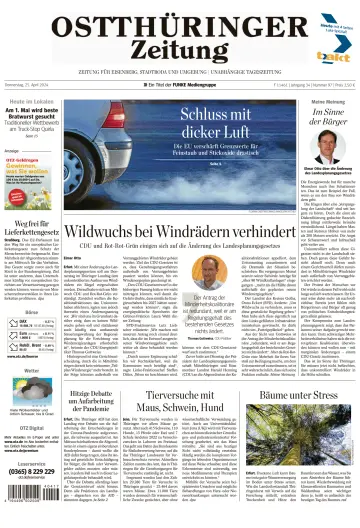 Ostthüringer Zeitung (Saale-Holzland-Kreis) - 25 四月 2024