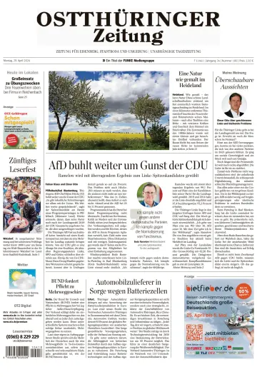 Ostthüringer Zeitung (Saale-Holzland-Kreis) - 29 四月 2024