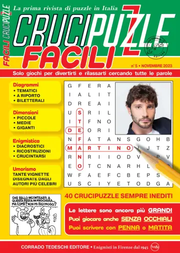 Crucipuzzle Facili - 02 nov 2023