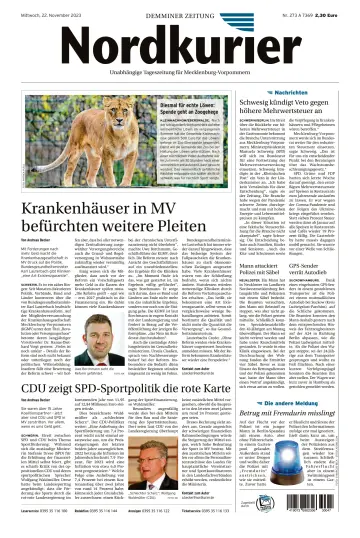 Nordkurier Demminer Zeitung - 22 Nov 2023