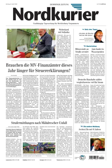 Nordkurier Demminer Zeitung - 22 四月 2024