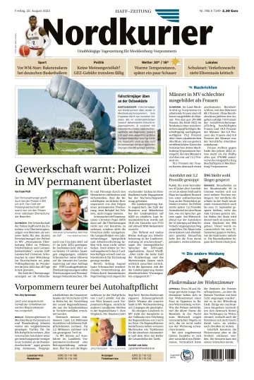 Nordkurier Haff-Zeitung - 25 Aug 2023
