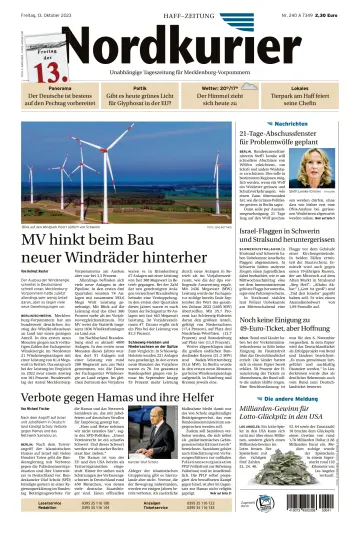Nordkurier Haff-Zeitung - 13 Oct 2023
