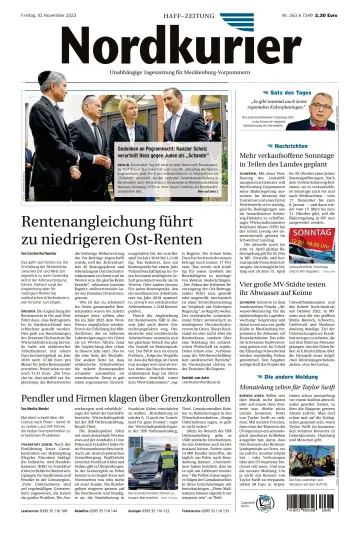 Nordkurier Haff-Zeitung - 10 Nov 2023