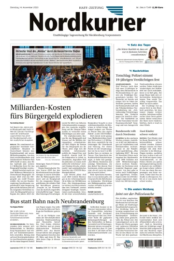 Nordkurier Haff-Zeitung - 14 Nov 2023