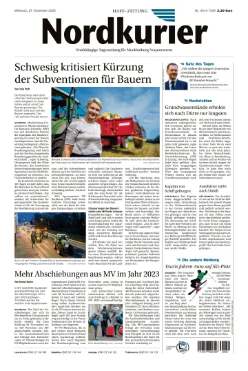 Nordkurier Haff-Zeitung - 27 Dec 2023