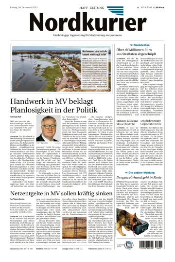 Nordkurier Haff-Zeitung - 29 Dec 2023