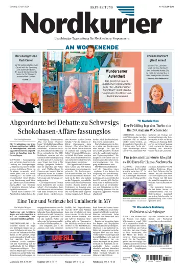 Nordkurier Haff-Zeitung - 27 4月 2024