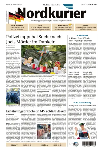Nordkurier Müritz-Zeitung - 18 Sep 2023