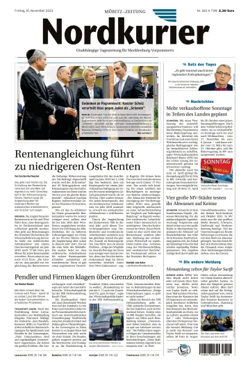Nordkurier Müritz-Zeitung - 10 Nov 2023