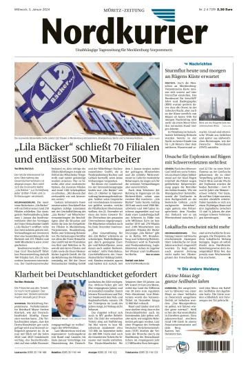 Nordkurier Müritz-Zeitung - 3 Jan 2024