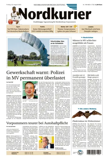 Nordkurier Neubrandenburger Zeitung - 25 Aug 2023