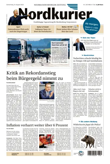 Nordkurier Neubrandenburger Zeitung - 31 Aug 2023