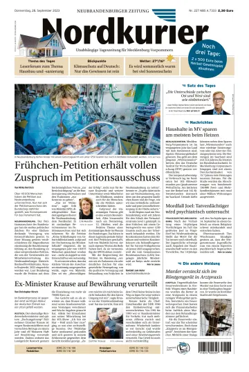 Nordkurier Neubrandenburger Zeitung - 28 Sep 2023