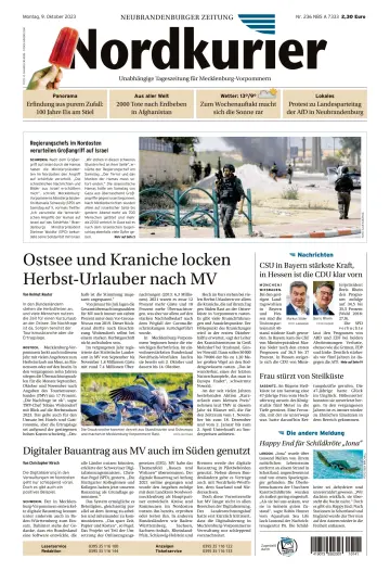 Nordkurier Neubrandenburger Zeitung - 9 Oct 2023
