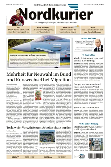 Nordkurier Neubrandenburger Zeitung - 11 Oct 2023