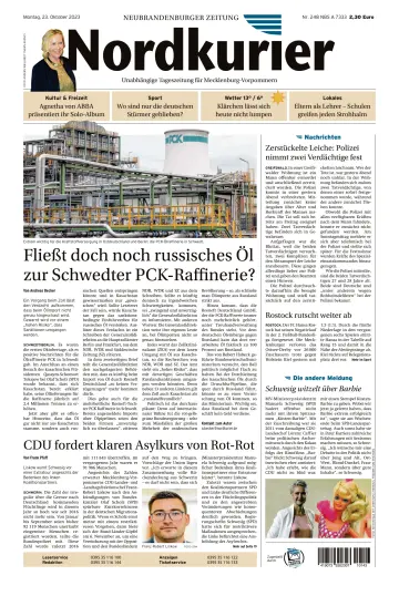 Nordkurier Neubrandenburger Zeitung - 23 Oct 2023