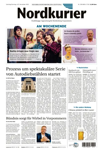 Nordkurier Neubrandenburger Zeitung - 4 Nov 2023